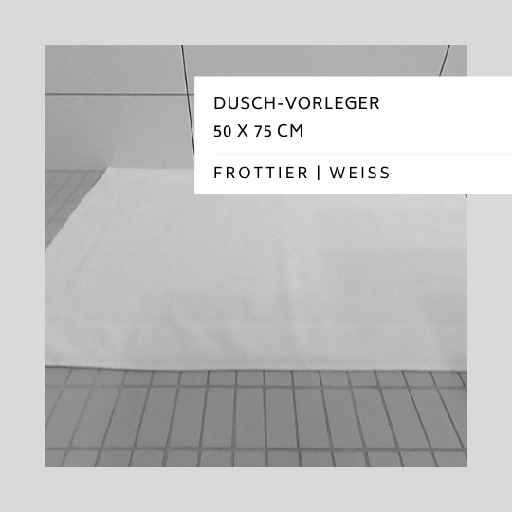 [RBV002] Reinigung Bad-Vorleger Frottier weiss 50x70cm